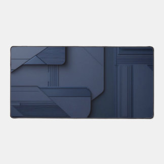 Moderne minimalistische Tech-Oberfläche in Tiefbla Schreibtischunterlage