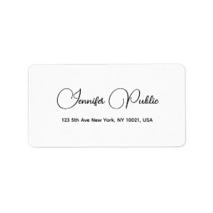 Moderne Minimalistische Template-Typografie-Adress Adressaufkleber