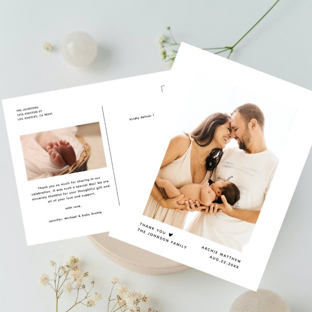 Moderne Minimalistische Typografie Kinderdusche Vi Postkarte (Von Creator hochgeladen)