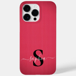 Moderne Minimalistische Typografie Name mit Monogr Case-Mate iPhone 14 Pro Max Hülle