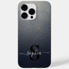 Moderne Minimalistische Typografie Name mit Monogr Case-Mate iPhone 14 Pro Max Hülle