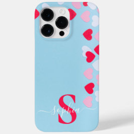 Moderne Minimalistische Typografie Name mit Monogr Case-Mate iPhone 14 Pro Max Hülle