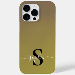 Moderne Minimalistische Typografie Name mit Monogr Case-Mate iPhone 14 Pro Max Hülle