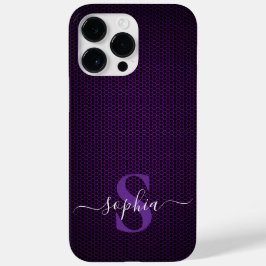 Moderne Minimalistische Typografie Name mit Monogr Case-Mate iPhone 14 Pro Max Hülle