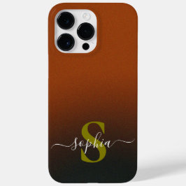 Moderne Minimalistische Typografie Name mit Monogr Case-Mate iPhone 14 Pro Max Hülle