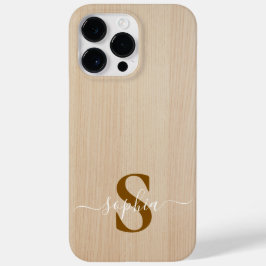 Moderne Minimalistische Typografie Name mit Monogr Case-Mate iPhone 14 Pro Max Hülle