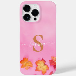 Moderne Minimalistische Typografie Name mit Monogr Case-Mate iPhone 14 Pro Max Hülle