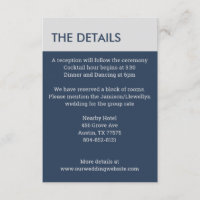 Moderne Minimalistische Typografie Navy Blue Gray