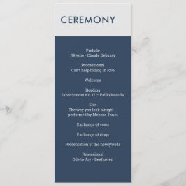 Moderne Minimalistische Typografie Navy Blue Gray Programm