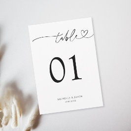 Moderne minimalistische Typografie Schwarz und Wei Einladung