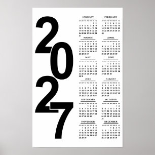 Moderne minimalistische typografische elegante 202 poster