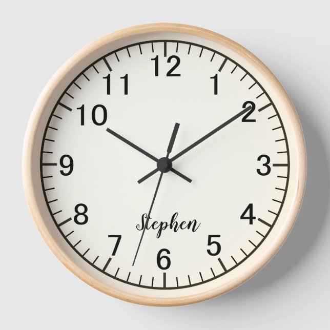 Moderne Minimalistische Uhr (Vorderseite)