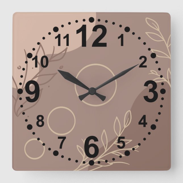 Moderne Minimalistische Uhr (Vorderseite)