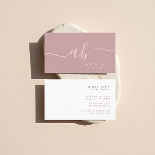 Moderne, Minimalistische und Sophisticated-Schrift Visitenkarte