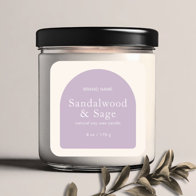 Moderne, minimalistische Verpackung Quadratischer Aufkleber (Von Creator hochgeladen)