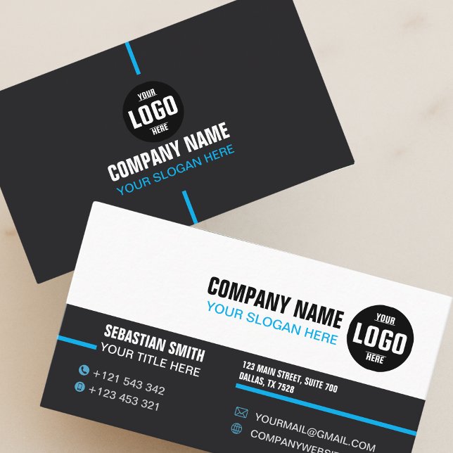 Moderne Minimalistische Visitenkarte | Elegant & P (Modern Business Card - Minimalist & Professional Design)