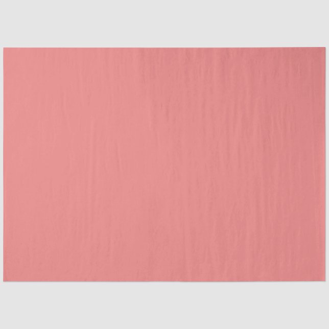 Moderne Minimalistische Vollkoralle Seidenpapier (Vorderseite)