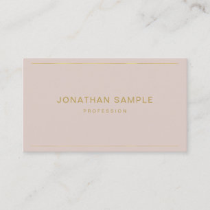 Moderne Minimalistische Vorlage Eleganter Goldtext Visitenkarte