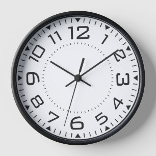 Moderne Minimalistische Wall-Clock ⏳ Sleek Black Uhr