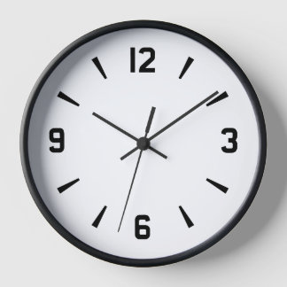 Moderne Minimalistische Wanduhr ⏰ kühl schwarz und