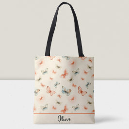 Moderne Minimalistische Wasserfarbenschmetterlinge Tasche