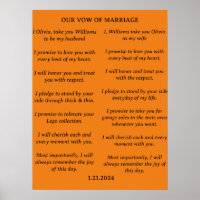 MODERNE MINIMALISTISCHE WEDING VOWS BRIDE & GROOM