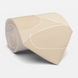 Moderne minimalistische weiche beige abstrakte Fli Krawatte