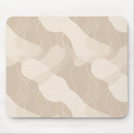 Moderne minimalistische weiche beige abstrakte Fli Mousepad