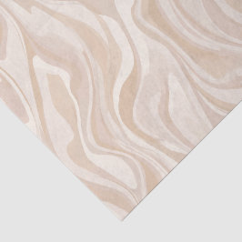 Moderne minimalistische weiche beige abstrakte Fli Seidenpapier