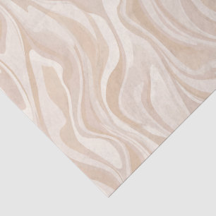 Moderne minimalistische weiche beige abstrakte Fli Seidenpapier