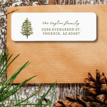 moderne minimalistische Weihnachts-Adresse mit imm