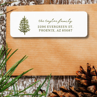 moderne minimalistische Weihnachts-Adresse mit imm