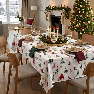 Moderne minimalistische Weihnachtsbaum-Tischdecke Tischdecke