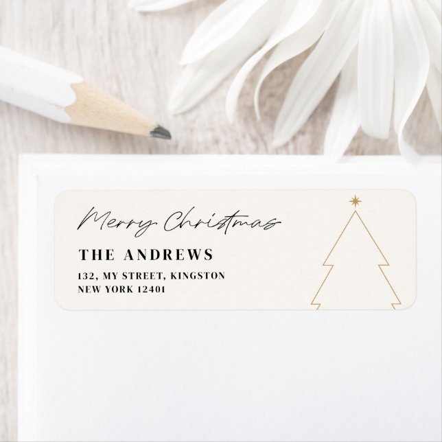 Moderne Minimalistische Weihnachtsbaumfotografie (Insitu)