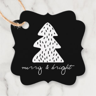Moderne Minimalistische Weihnachtsfeiertage - Tag Geschenkanhänger