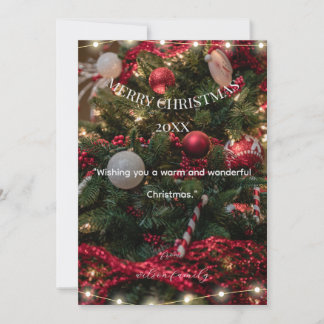 Moderne Minimalistische Weihnachtskarte