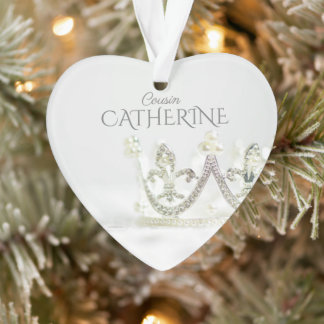Moderne minimalistische Weihnachtsname der Cousin- Ornament
