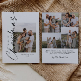 Moderne Minimalistische Weihnachtsschrift Feiertagskarte