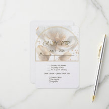 Moderne minimalistische weiße und goldene Hochzeit