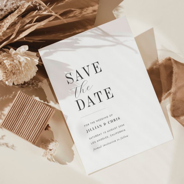 moderne Minimalkarte Save the Date Einladung (Von Creator hochgeladen)