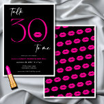 Moderne Minimalpinke Lippen sprechen 30 Geburtstag Einladung<br><div class="desc">Die moderne und schicke Einladung zu diesem 30. Geburtstag verbindet klassisches Schwarz und Weiß mit Akzenten heißen Rosa mit einem heißen pinkfarbenen,  spielerischen Paar Lippen. Es ist minimales Design ist ein einfaches und lustiges Design,  um den Meilenstein Geburtstag zu feiern. Erstellt von der einfachen Farmhouse Press.</div>