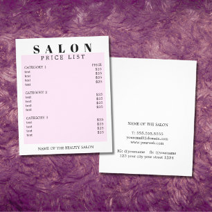 Moderne Minimalpreise für Weißrossalon Flyer