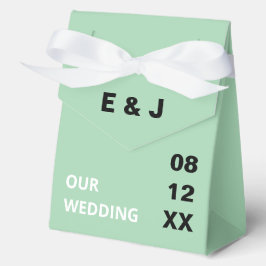 Moderne Minze Grüne Gastgeschenk Hochzeiten Geschenkschachtel