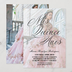 Moderne Mis Quince Años 2 Foto Quinceañera Einladung