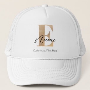 Moderne Mit Monogramm erste E & Name Personalisier Truckerkappe