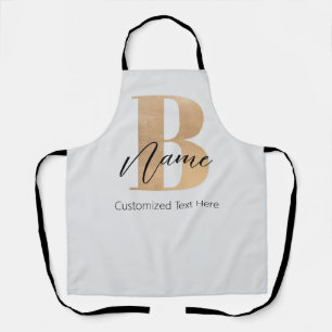 Moderne Mit Monogramm Erstklassigkeit Personalisie Schürze
