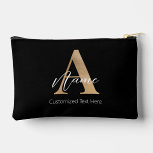 Moderne Mit Monogramm Erstklassigkeit und Name Per Zubehörtasche
