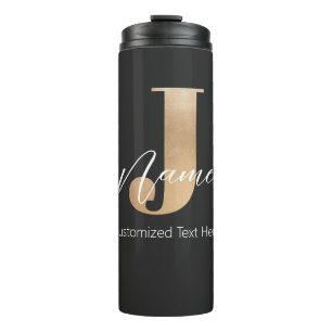 Moderne Mit Monogramm Erstklassigkeit von J & Name Thermosbecher