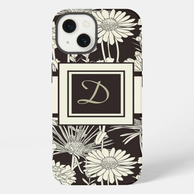 Moderne Mit Monogramm iPad Hüllen iPhone Hülle (Rückseite)