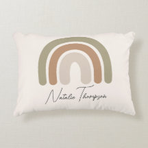 Moderne, mit Monogramm Regenbogen-Rosa Pastellfarb